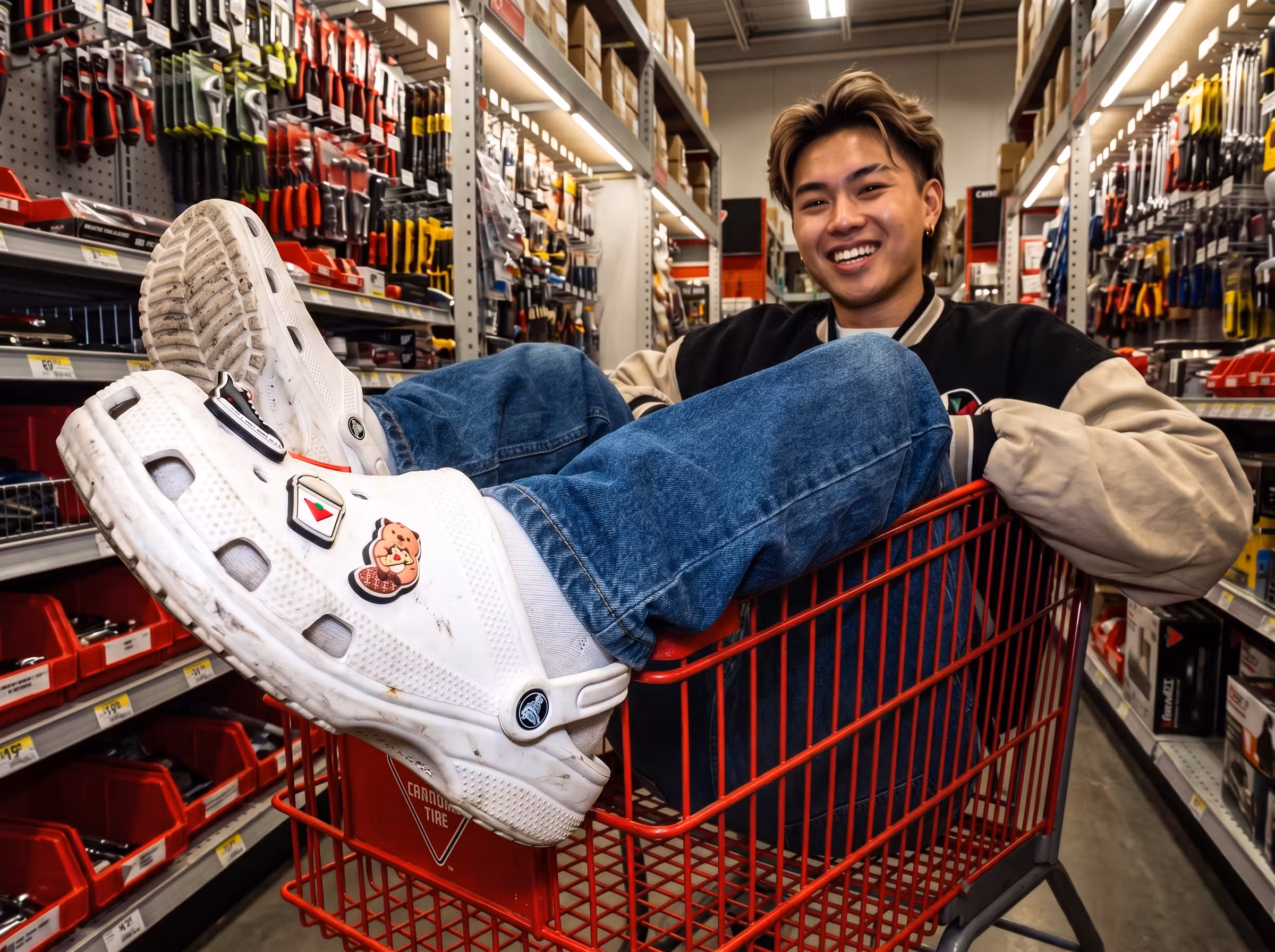 Gen-z_wearing_Crocs_cart